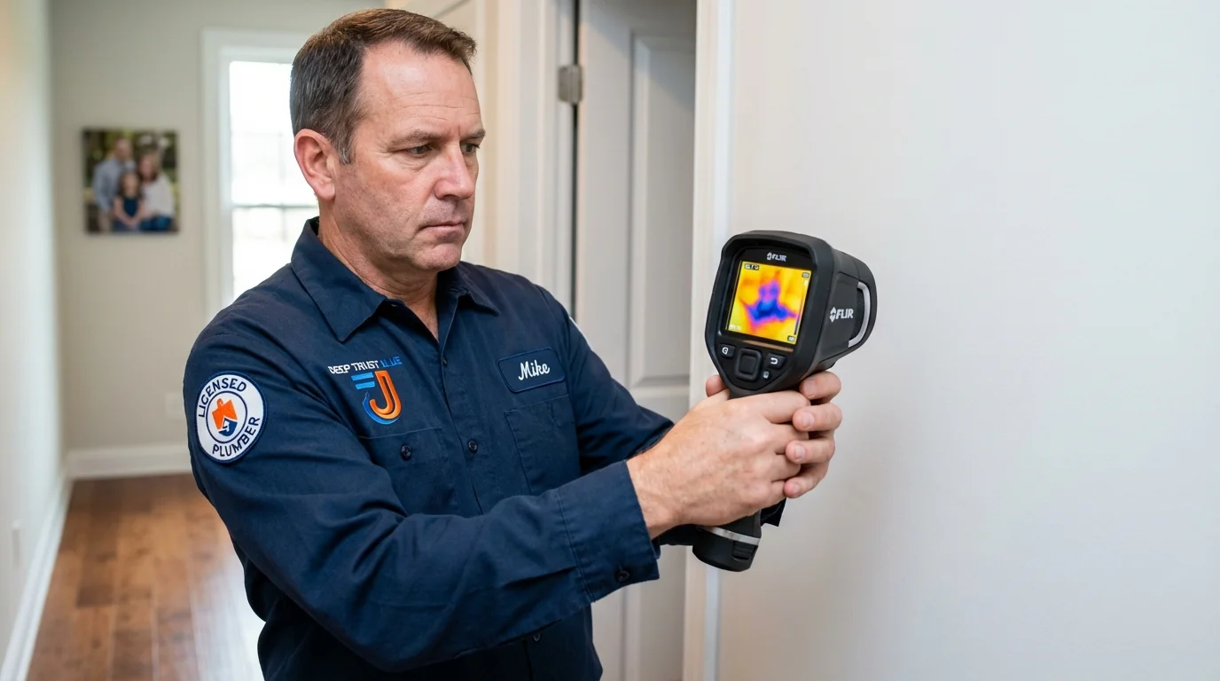 Thermal imaging leak detection by Johns Plumbing LLC in Iron Mountain